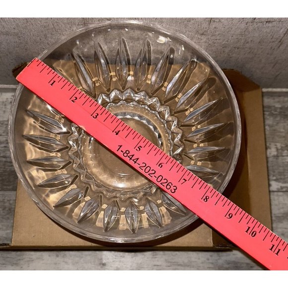 24% Lead Crystal Round Cristal France Echt Bleikristall Decorative Bowl 8.5” - Picture 7 of 9